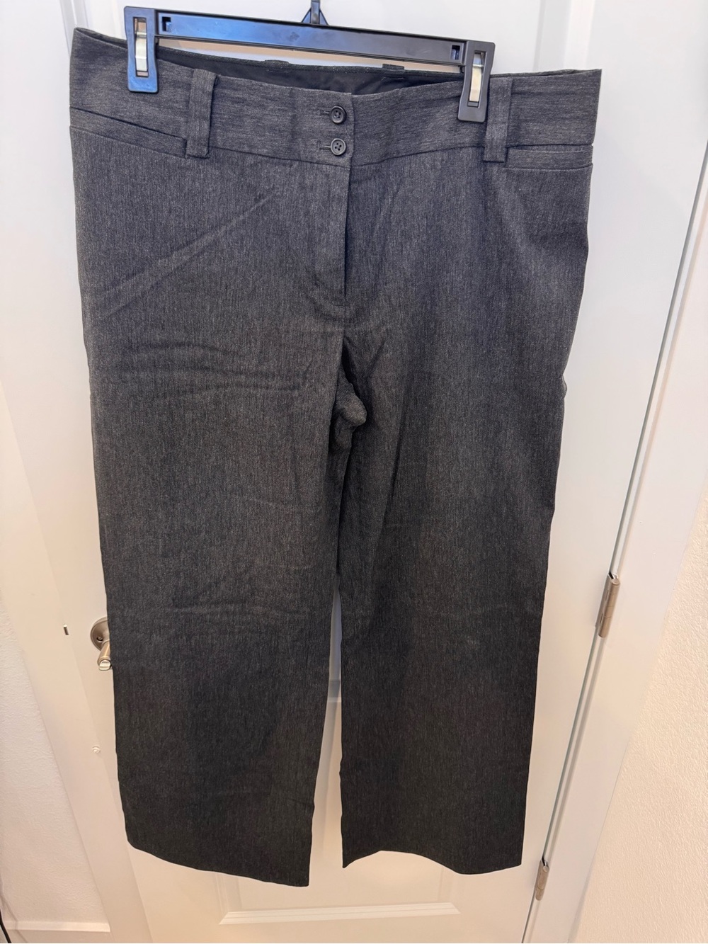 Express Wide-Leg Dress Pants in Charcoal